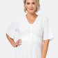 Leota Women's Aaliyah Eyelet Dress White (Curve) 2X
