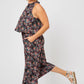 Leota Women's Confetti Floral & Taylor Skyler Cropped Jumpsuit Black Size 2X