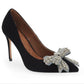 Kurt Geiger London Women's Belgravia Bow Pointed Toe Pump Black Size 9
