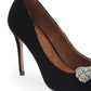 Kurt Geiger London Women's Belgravia Bow Pointed Toe Pump Black Size 9