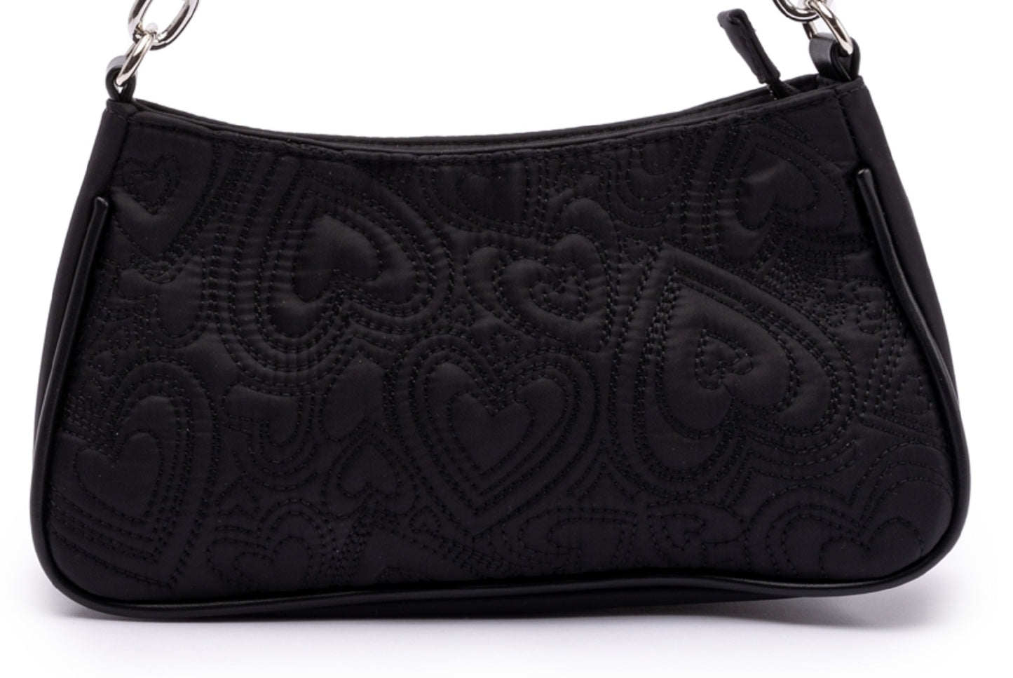 Skinnydip London Women's Gianna Nylon Heart Quilt Shoulder Bag Black Size Regular