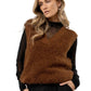 VERO MODA Women's Lucia Sweater Vest Brown