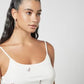 वीआरओ मोडा महिलाओं का जेनेट टैंक टॉप सफेद