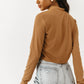 VERO MODA Women's Aurelie Top Brown Size Small