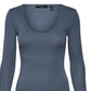 VERO MODA Women's Rita Top Gray
