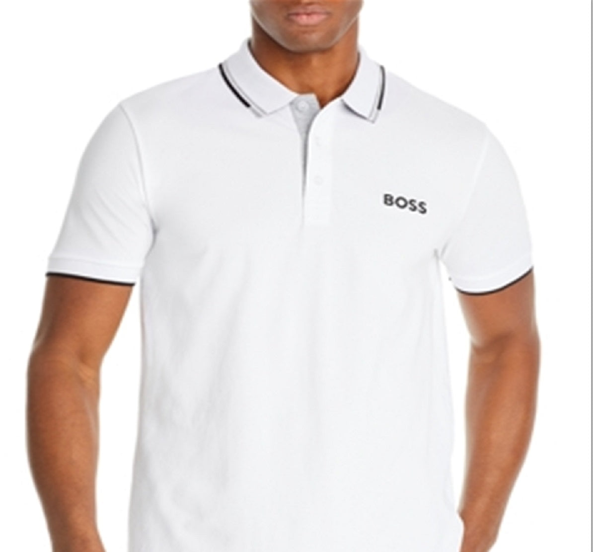 Hugo Boss Men's Paddy Pro Regular Fit Polo Shirt White Size Medium
