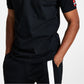 Hugo Boss Men's Dovember Classic Fit Checkered Logo Print Polo Shirt Black Size Medium