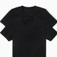 Nike Men's 2 Pack Dri Fit Stretch Cotton Crewneck T-Shirts Black Size Large