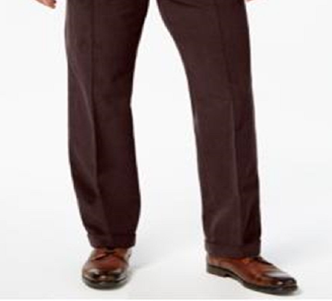 Ralph Lauren Men's Pleated Casual Corduroy Pants Brown Size 32X34