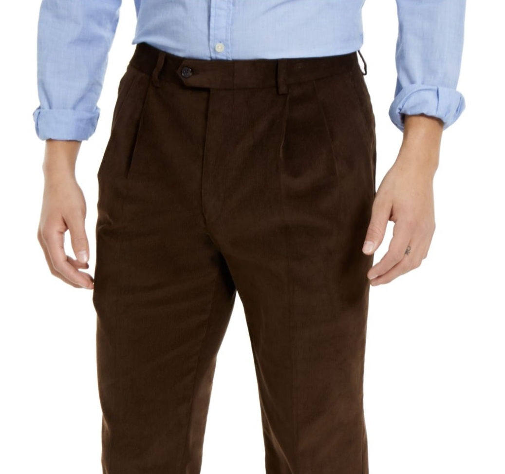 Ralph Lauren Men's Classic Fit Cotton Blend Pants Brown Size 36X30