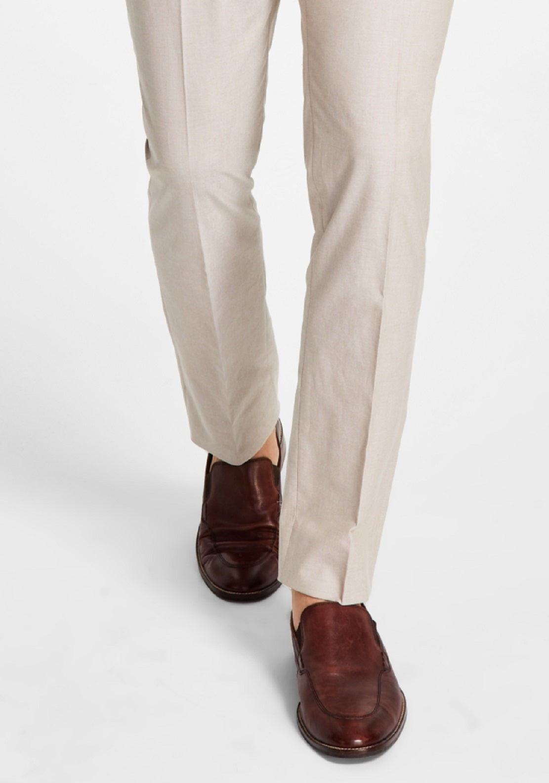 Tommy Hilfiger Men's Modern Fit Th Flex Stretch Chambray Suit Separate Pant Brown Size 32X30