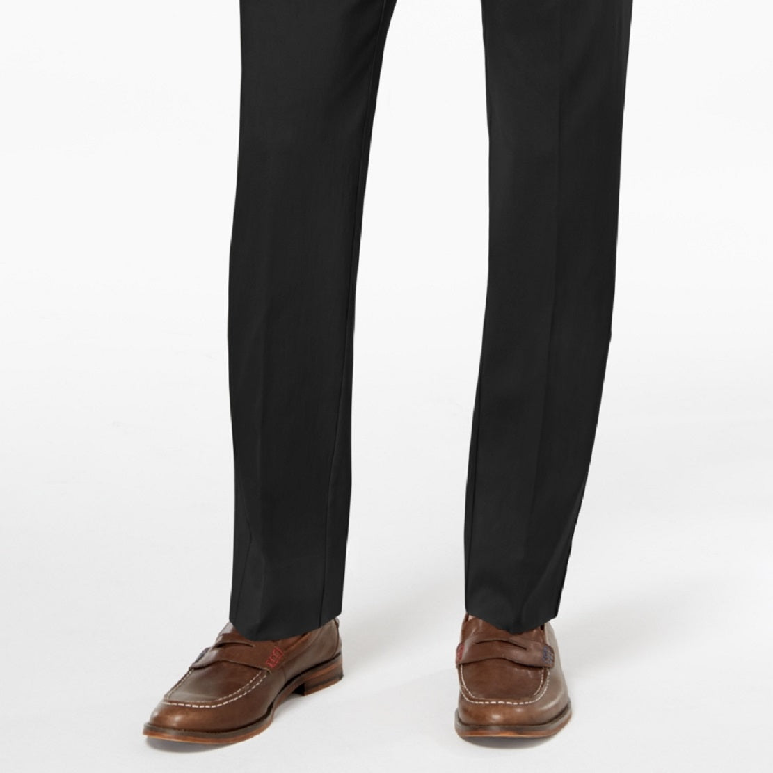Tommy Hilfiger Men's Modern Fit Th Flex Stretch Comfort Solid Performance Pants Black Size 34X29