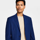 Kenneth Cole Reaction Men's Techni Cole Suit Separate Slim Fit Suit Jacket Blue Size 44