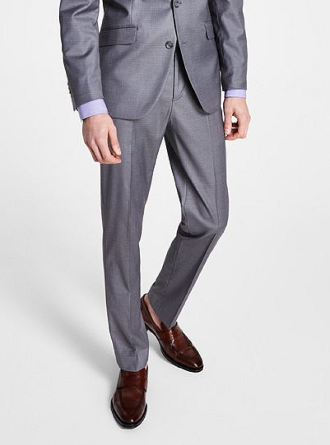 Kenneth Cole Reaction Men's Ready Flex Slim Fit Suit Gray Size 38