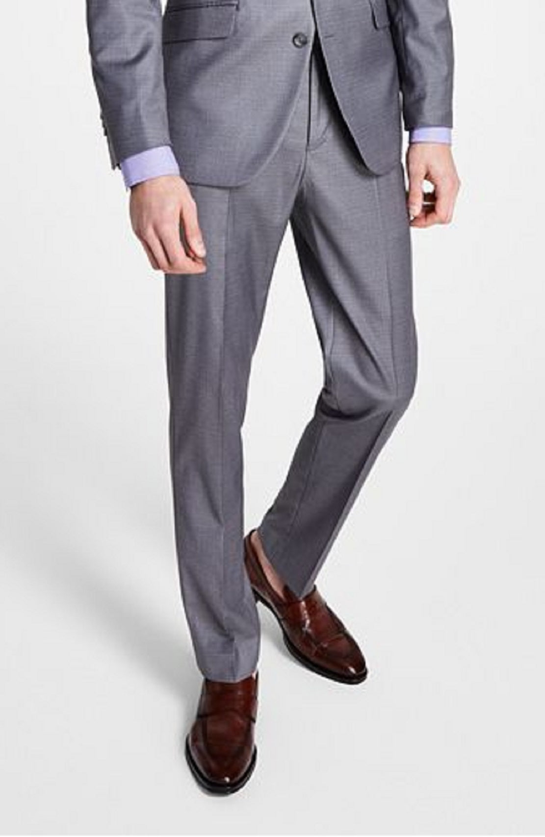 Kenneth Cole Reaction Men's Ready Flex Slim Fit Suit Gray Size 40
