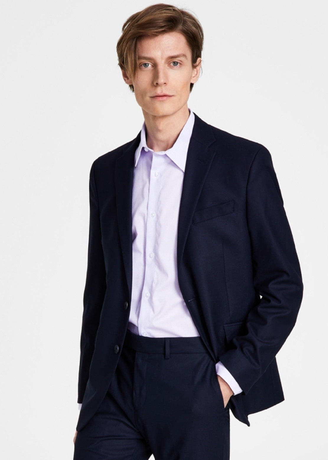 Kenneth Cole Reaction Men's Ready Flex Slim Fit Suit Blue Size 40