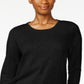 Style & Co Women's Layered Hem Top Black Size XX-Large