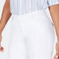 Charter Club Women's Tummy Control Chino Shorts White Size 10
