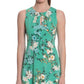 London Times Women's Floral Print Jersey Dress Green Size 20W