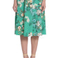 London Times Women's Floral Print Jersey Dress Green Size 20W