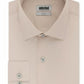 Kenneth Cole Men's Slim Fit Solid Dress Shirt Brown Size M