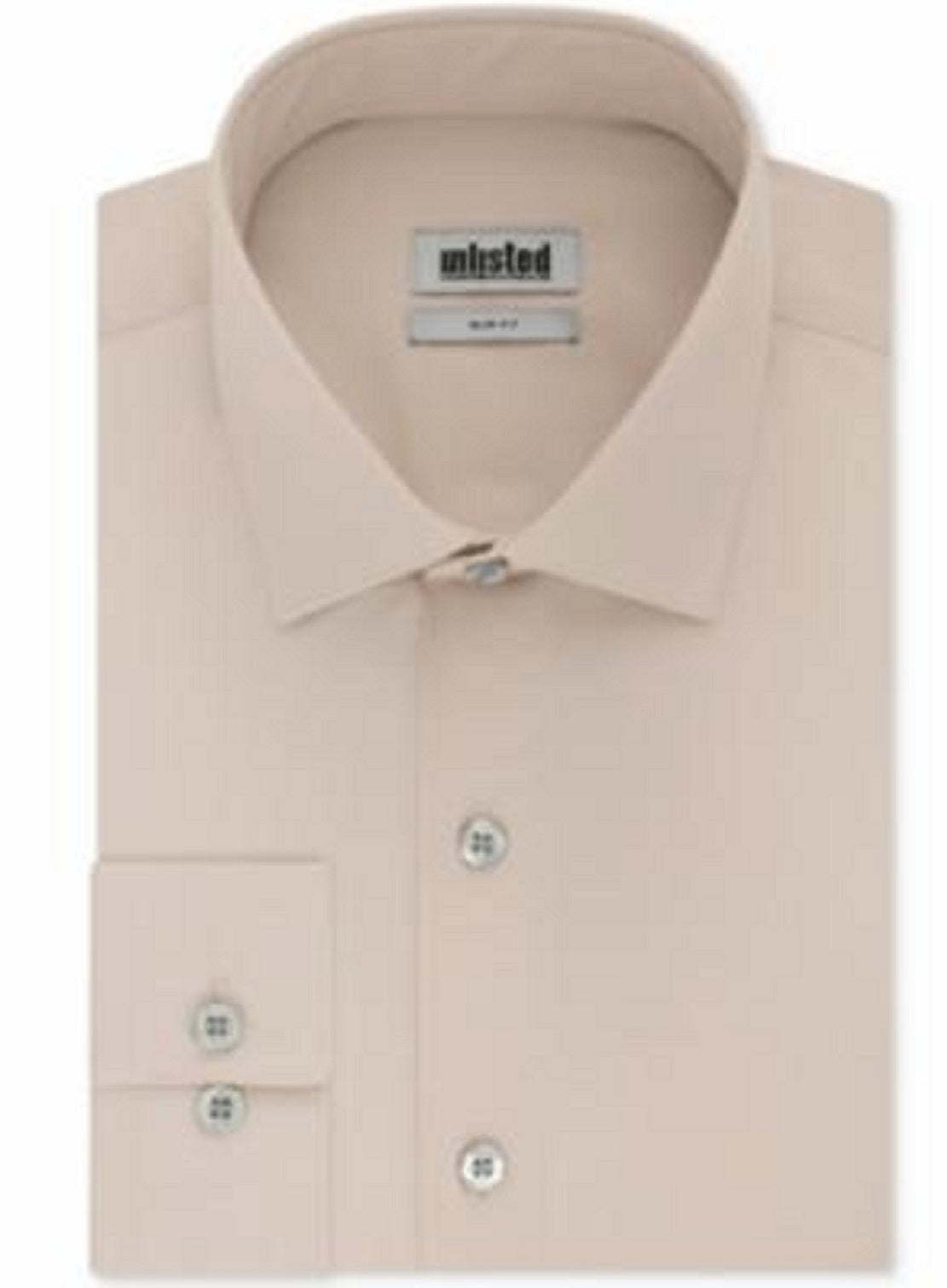 Kenneth Cole Men's Slim Fit Solid Dress Shirt Brown Size M