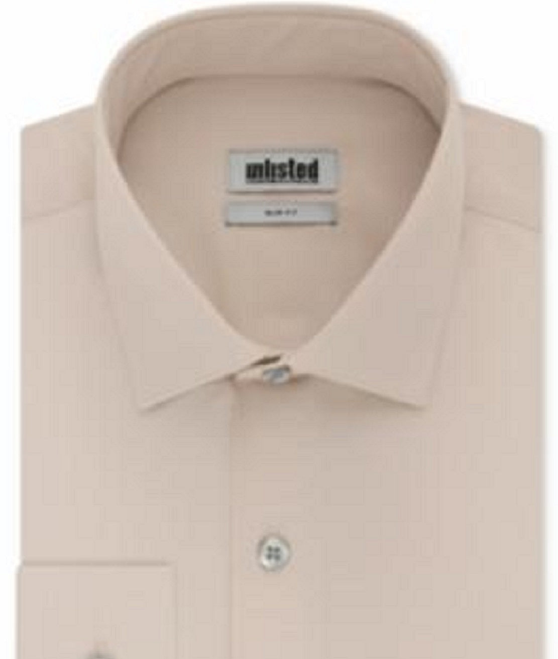 Kenneth Cole Men's Slim Fit Solid Dress Shirt Brown Size M
