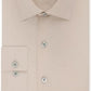 Kenneth Cole Men's Slim Fit Solid Dress Shirt Brown Size M