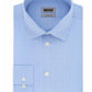 Kenneth Cole Men's Regular Fit Checks and Stripes Dress Shirt Blue Size L