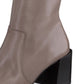 Paul Green Women's Olivia Square Toe Block Heel Booties Brown Size 9 M