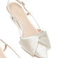 Kate Spade New York Women's Marseille Bow Pointed Toe Slingback Pump White Size 8 B