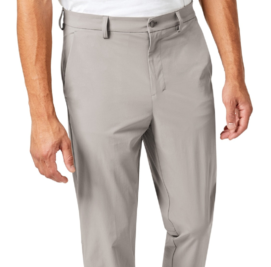 Calvin Klein Men's Slim Fit Tech Solid Performance Dress Pants Gray Size 36X32
