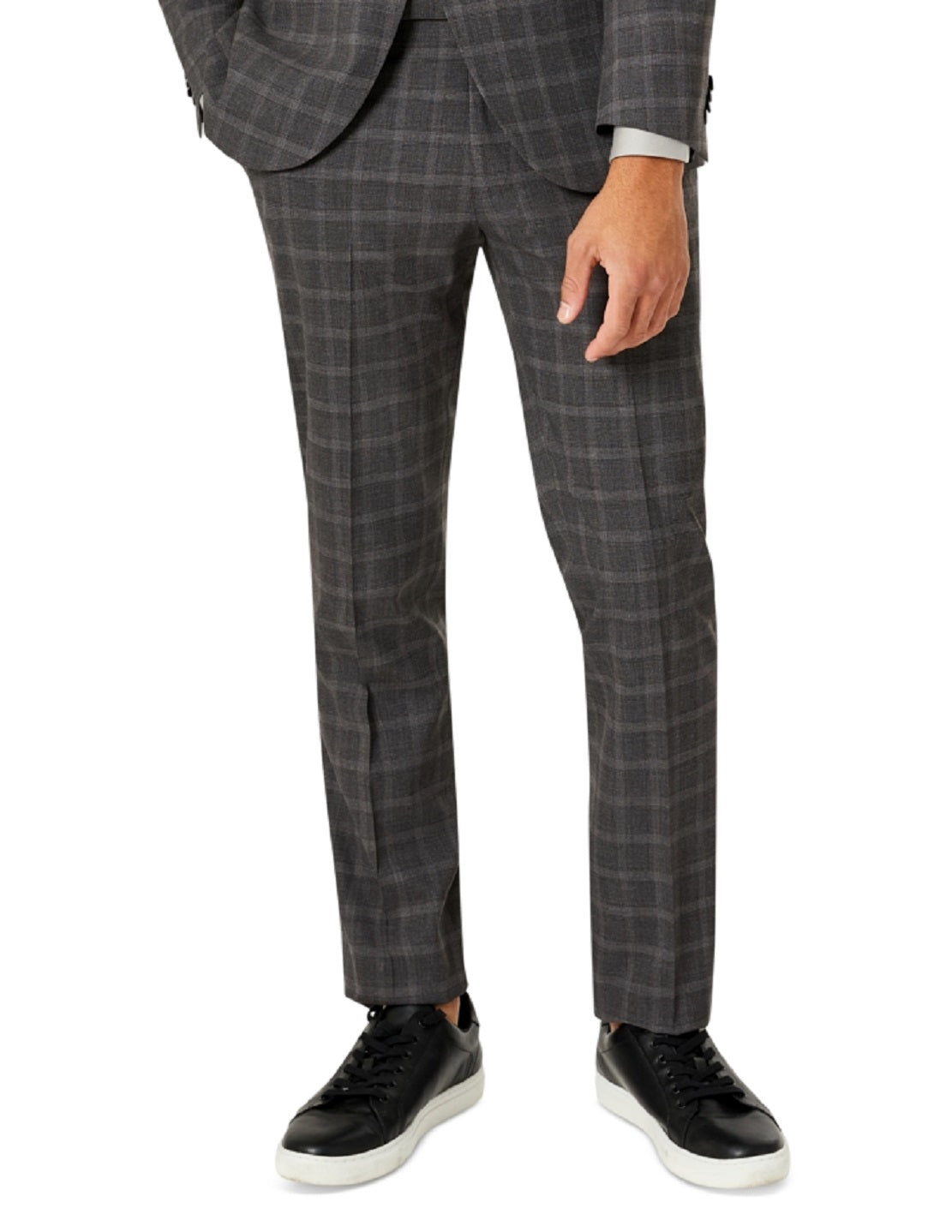 Kenneth Cole Reaction Men's Slim Fit Ready Flex Stretch Suit Gray Size 44