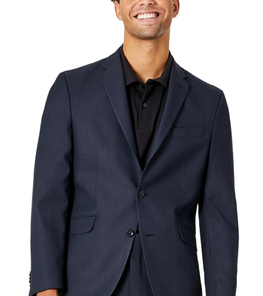 Kenneth Cole Reaction Men's Slim Fit Ready Flex Stretch Suit Blue Size 40