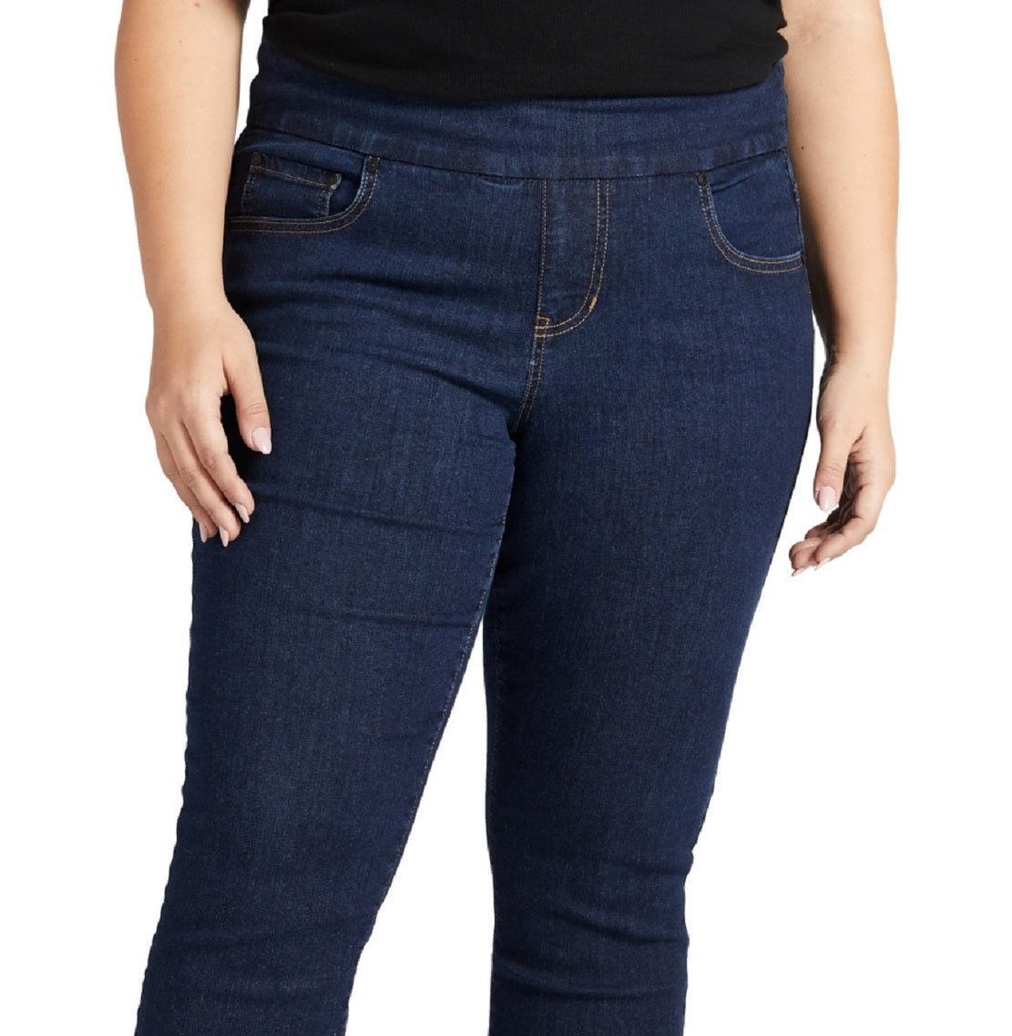Jag Jeans Women's Paley Pull On Bootcut Jeans Blue Size 18W
