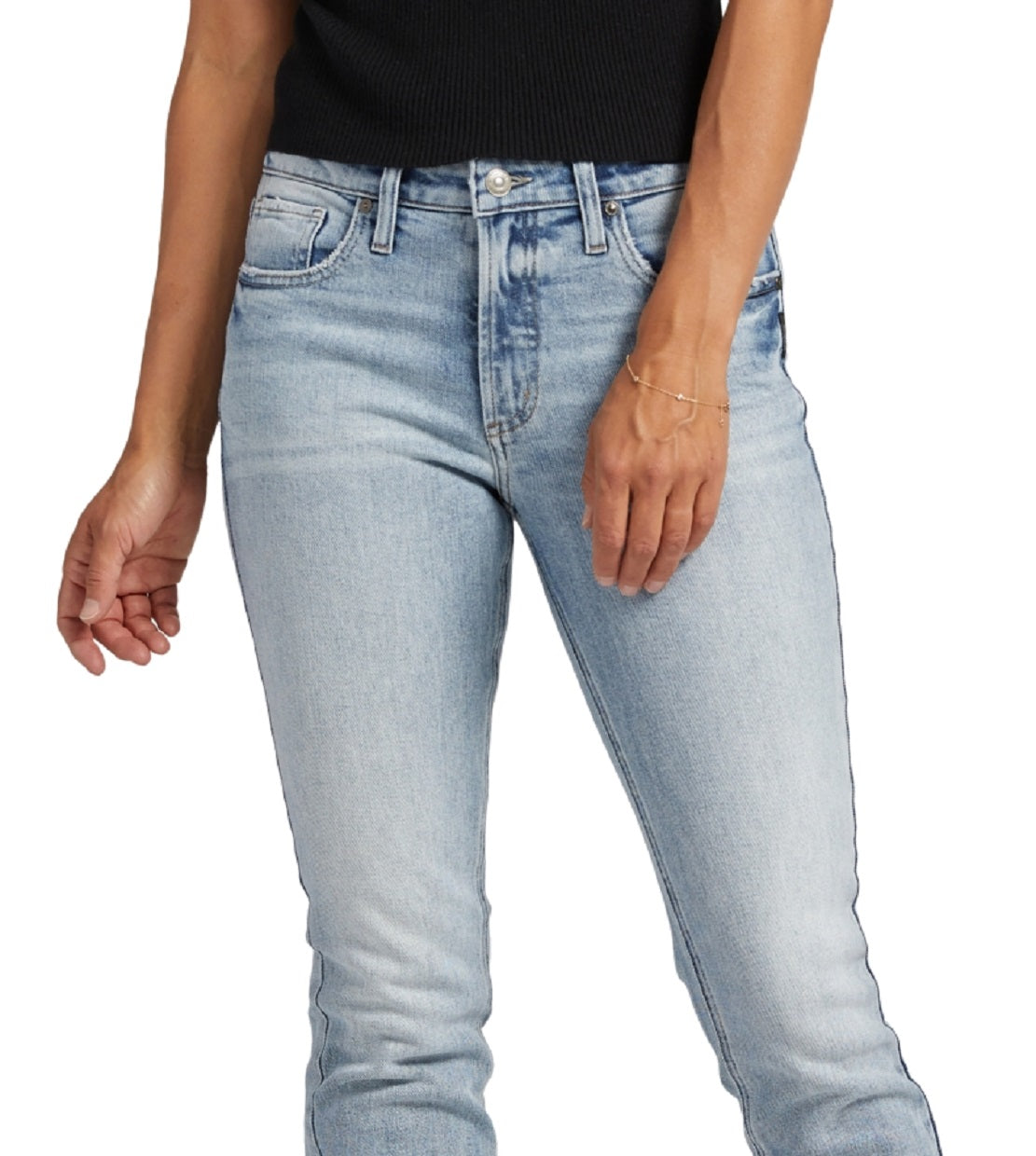 Silver Jeans Co. Women's Most Wanted Straight Leg Jeans Blue Size 31