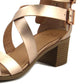 Material Girl Women's Danee Block Heel City Sandals Yellow Size 5 M