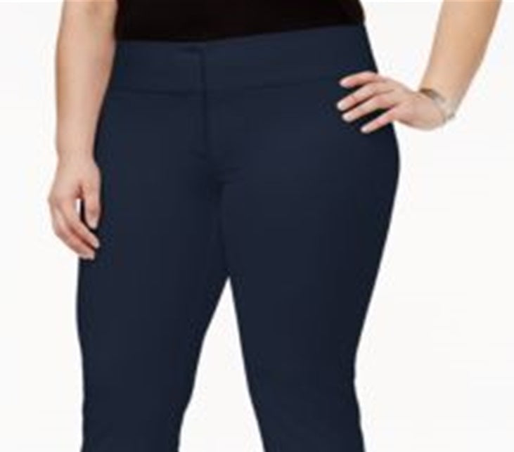Alfani Women's Wear to Work Pants Blue Size 18W