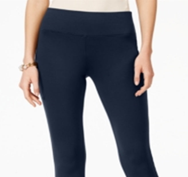 INC International Concepts Women's Seamless Leggings Blue Size 8 P