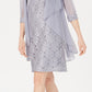 R & M Richards Women's Embellished Lace Sheath Dress & Jacket Gray Size 12