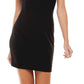 City Studios Women's Knit Ruffle Sleeves Bodycon Dress Black Size 15