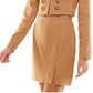 Kingston Junior's 2 Pc Blazer & Skirt Set Brown Size Large