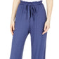 BCX Junior's Paperbag Waist Soft Pants Blue Size X-Large