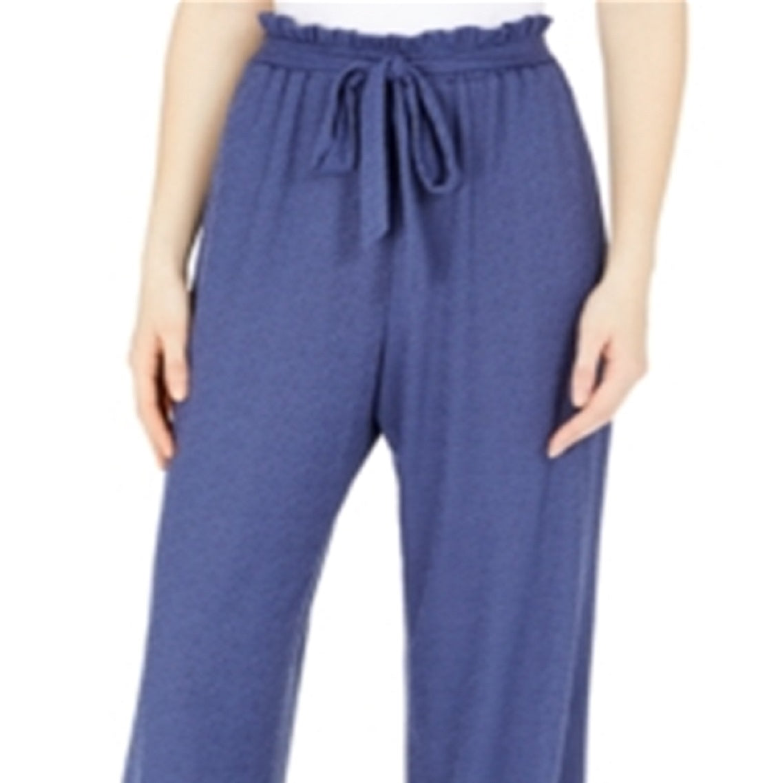 BCX Junior's Paperbag Waist Soft Pants Blue Size X-Large