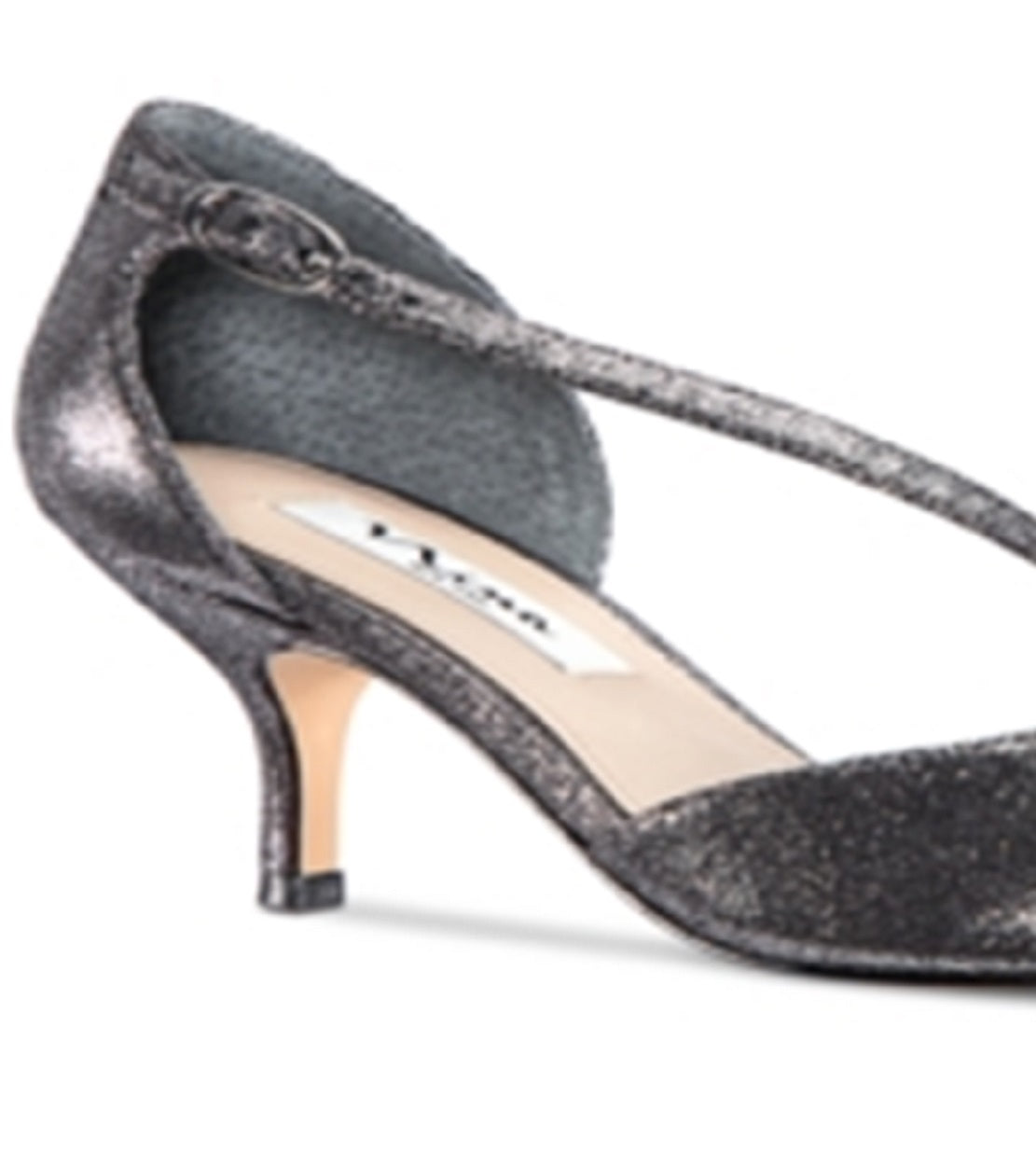 Nina Women's Nina Tirisa Asymmetrical Strap Pump Gray Size 8.5 M