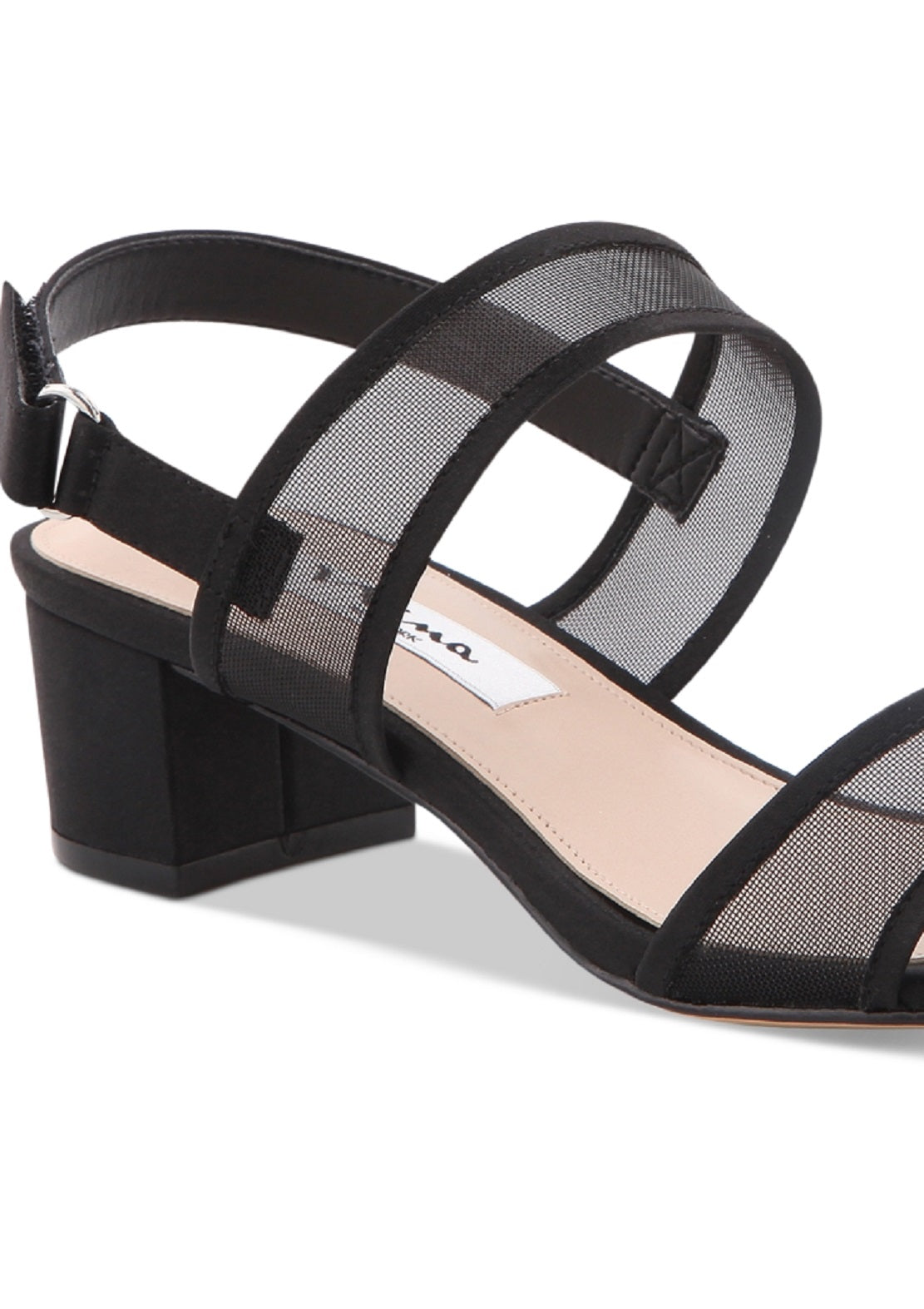 Nina Women's Ganice Mesh Strap Sandal Black Size 7 M