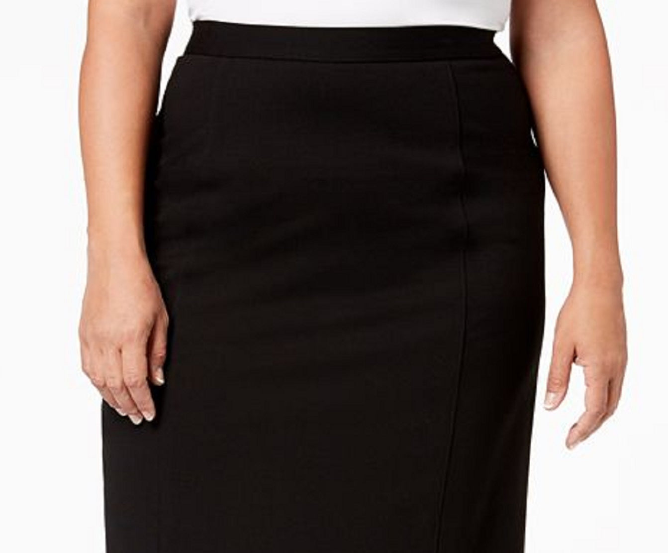 Kasper Women's Pencil Skirt Black Size 22W