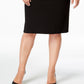 Kasper Women's Pencil Skirt Black Size 22W