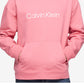 Calvin Klein Men's Relaxed Fit Standard Logo Terry Hoodie Pink Size Medium