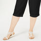 Karen Scott Women's Cotton Eyelet Chino Skimmer Shorts Black Size Petite Small